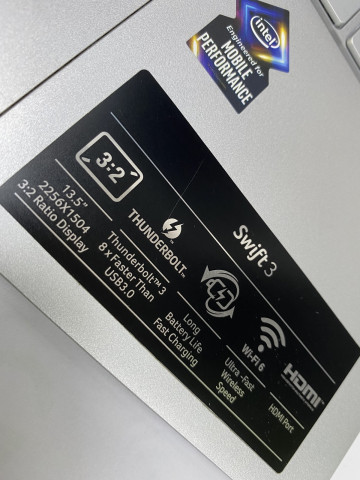 Acer Swift 3 Ultrabook - SF313-52-51RK - Ezüst